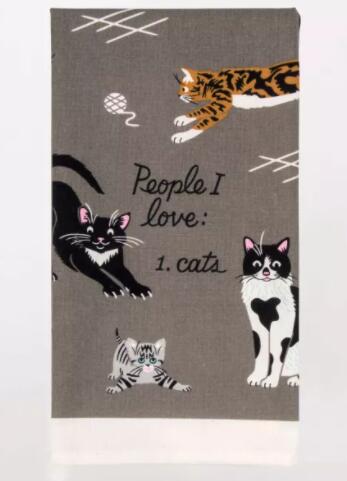 People I Love: Cats Dish Towel