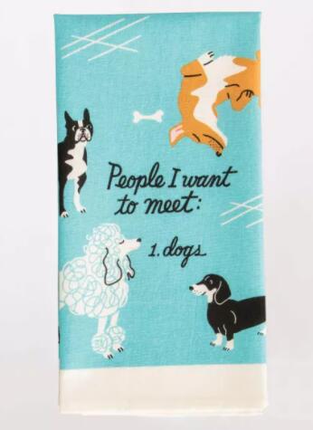 People To Meet: Dogs Dish Towel