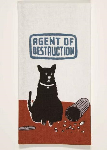 Agent of Destruction Dish Towel