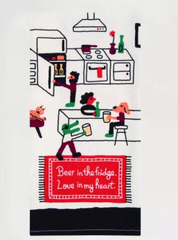 Beer In The Fridge Dish Towel